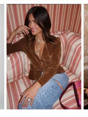 NWT Kristinit Antonia Velvet Jacket